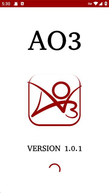 AO3客户端启动界面